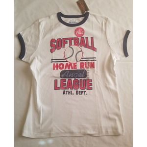 ARIZONA JEAN GIRLS PLUS White SHIRT "Softball Home Run Angel" Youth Size XXL